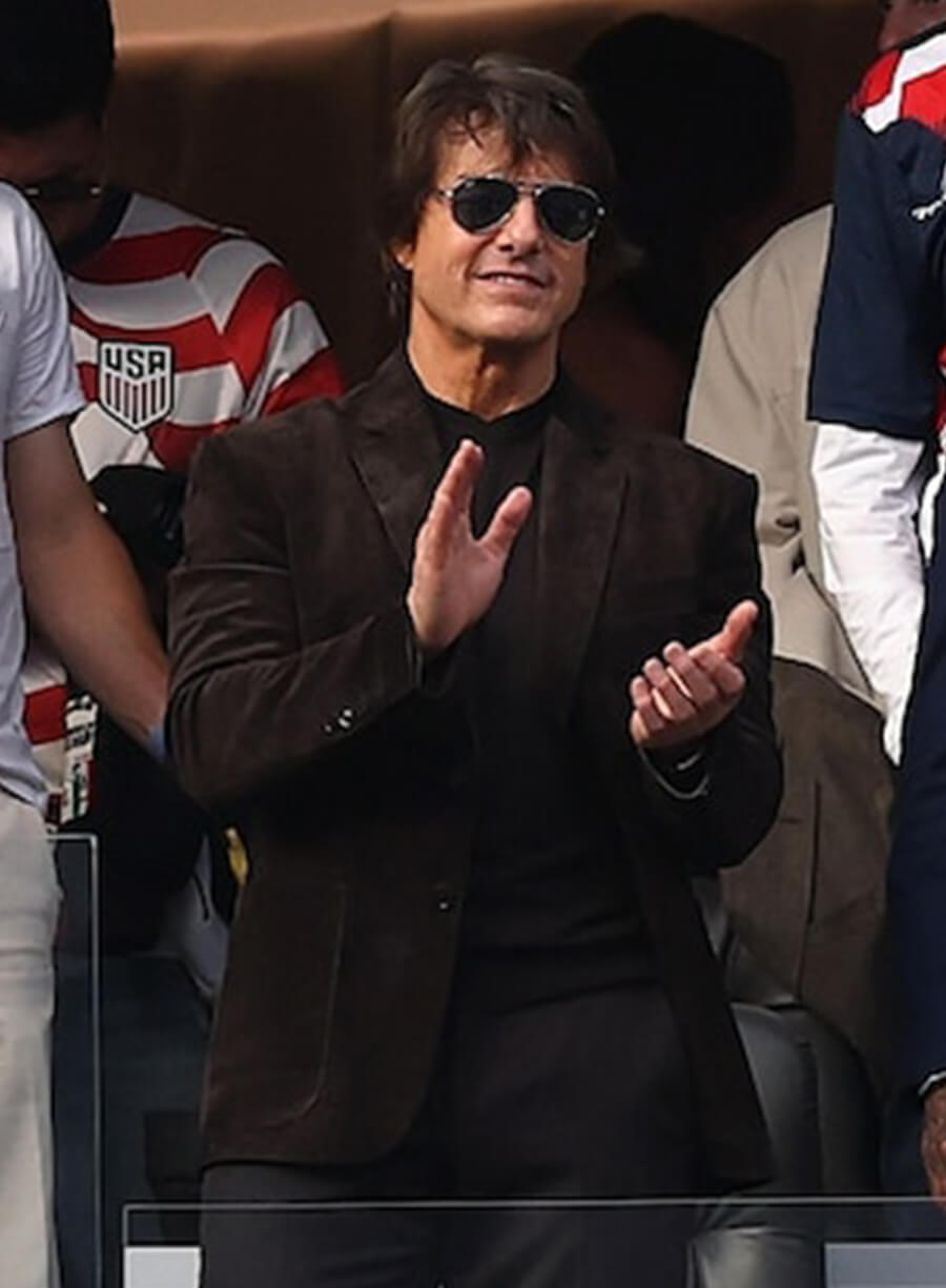 Tom Cruise FIFA World Cup 2026 Suede Blazer