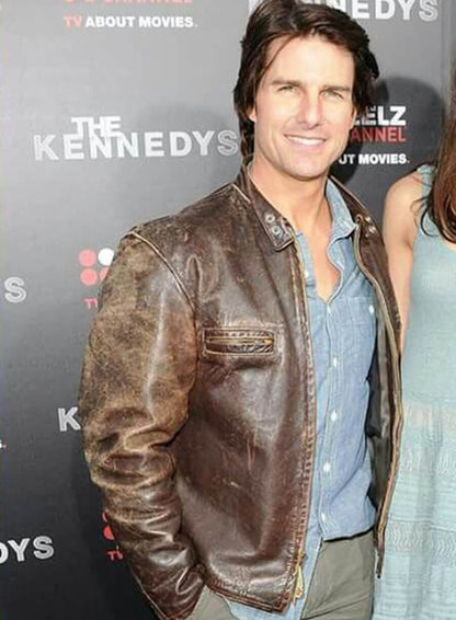 Tom Cruise The Kennedys Premiere Leather Jacket