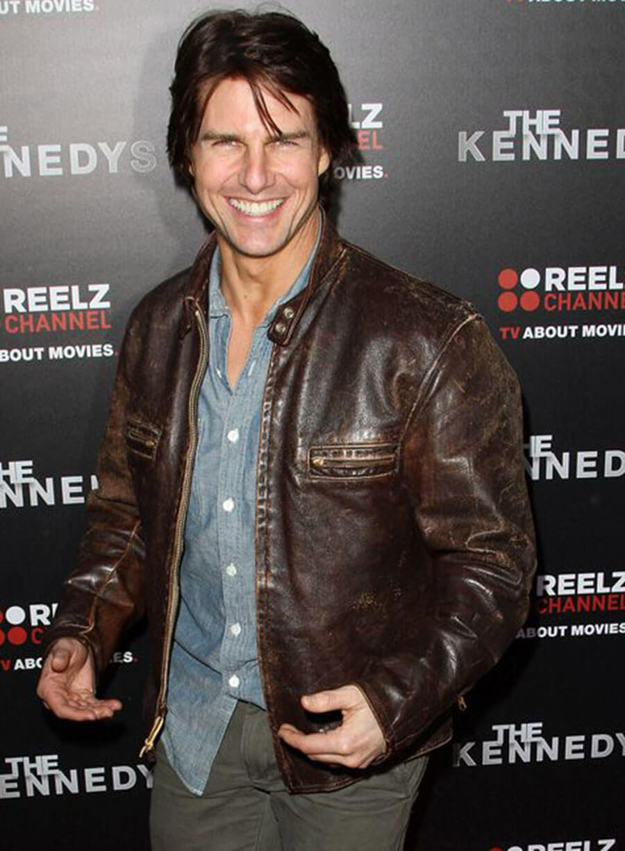 Tom Cruise The Kennedys Premiere Leather Jacket