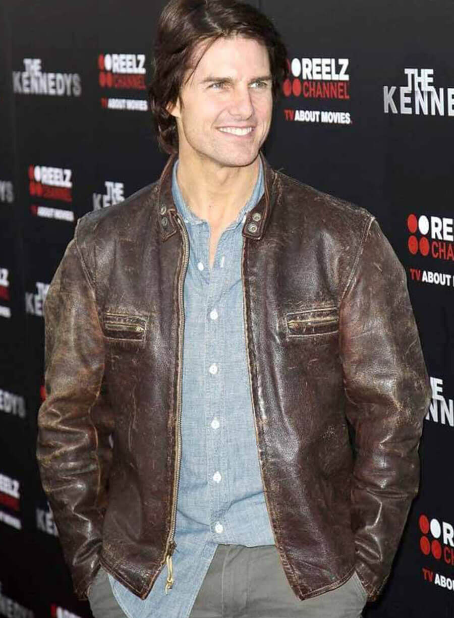 Tom Cruise The Kennedys Premiere Leather Jacket