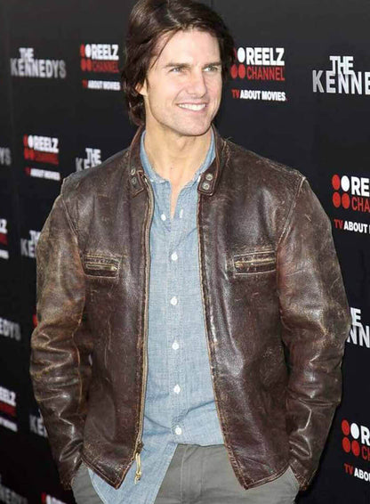 Tom Cruise The Kennedys Premiere Leather Jacket