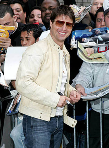 Tom Cruise The Late Show With David Letterman Leather Jacket