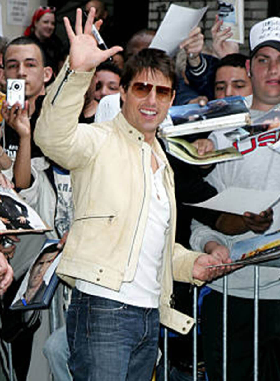 Tom Cruise The Late Show With David Letterman Leather Jacket