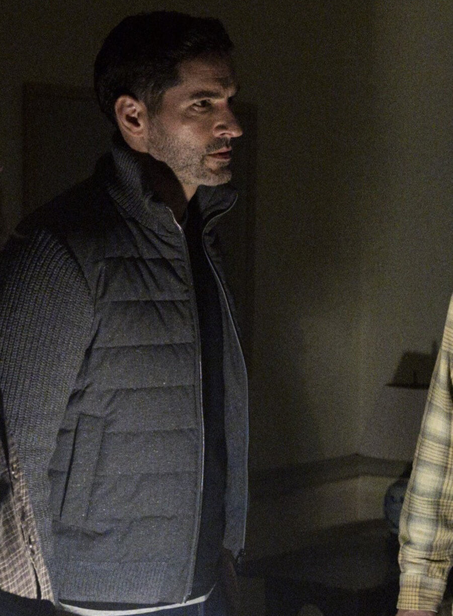 Tom Ellis CIA 2026 Colin Glass Grey Wool Jacket