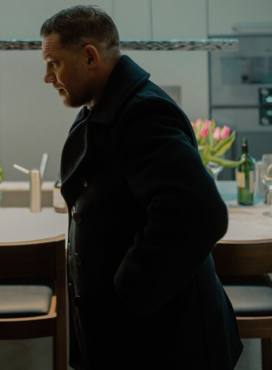 Tom Hardy MobLand Black Coat