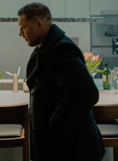 Tom Hardy MobLand Black Coat