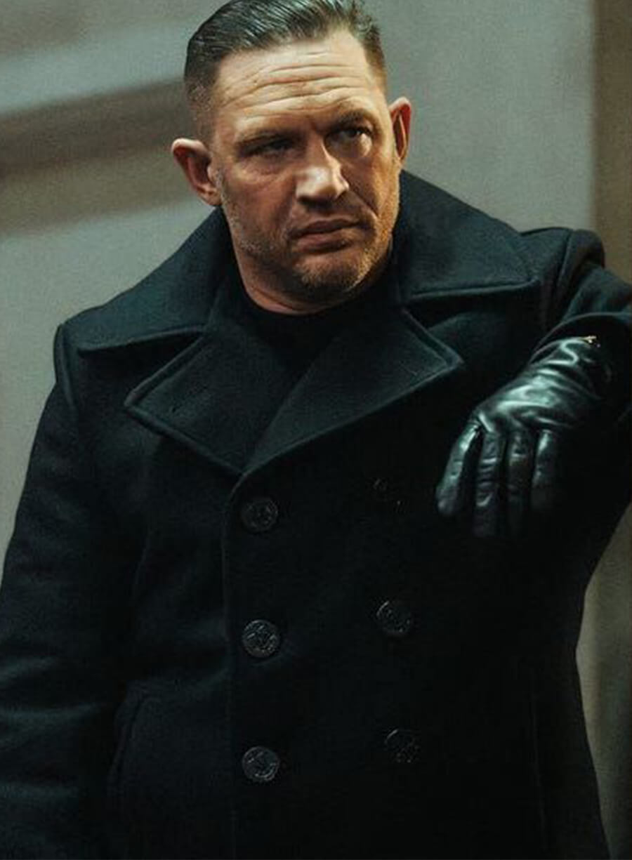 Tom Hardy MobLand Black Coat