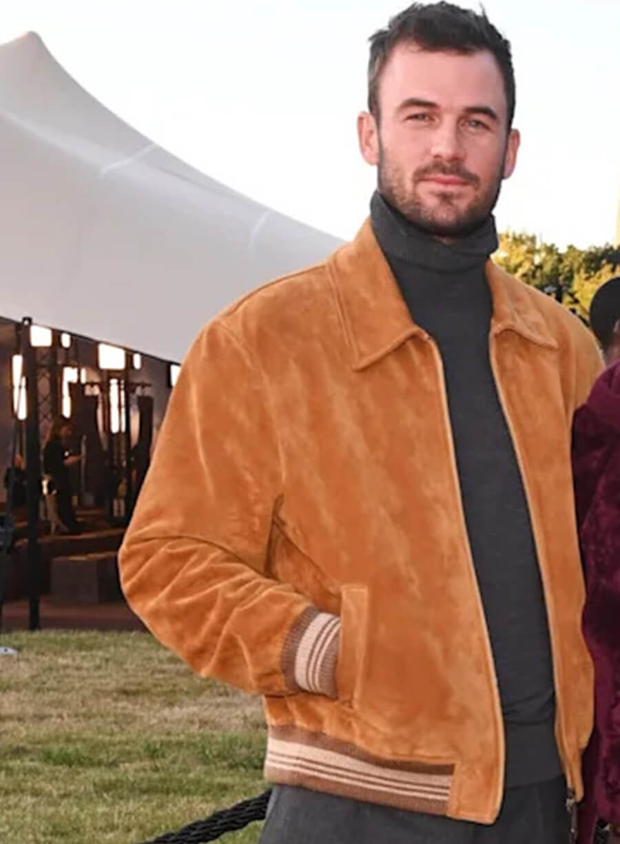 Tommy Paul London Fashion Week Suede Jacket