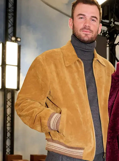 Tommy Paul London Fashion Week Suede Jacket