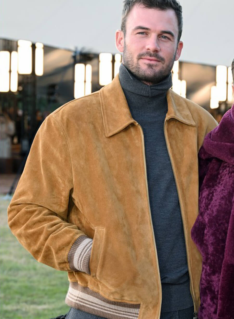 Tommy Paul London Fashion Week Suede Jacket