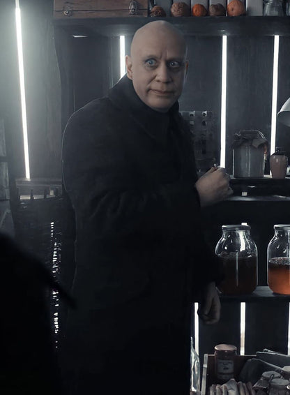 Uncle Fester Wednesday Black Coat