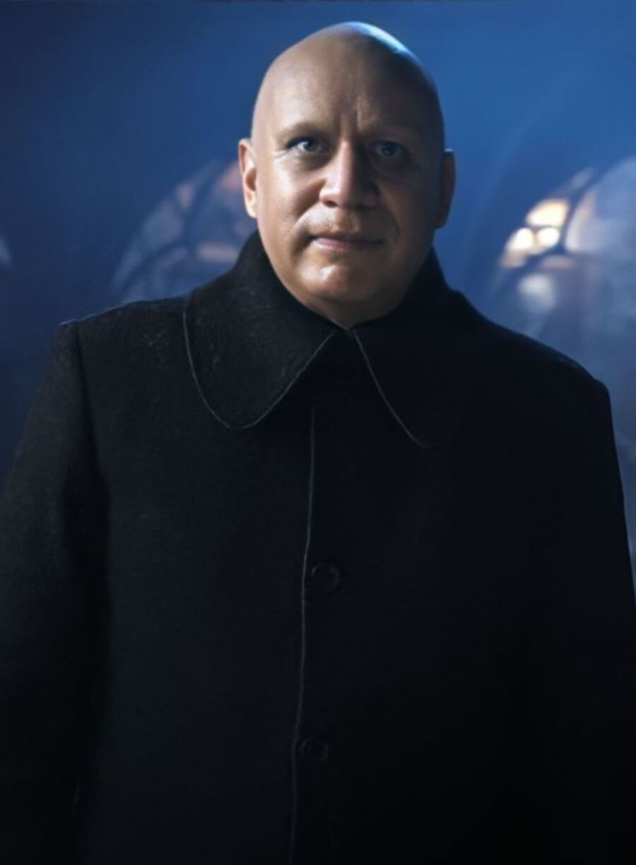 Uncle Fester Wednesday Black Coat