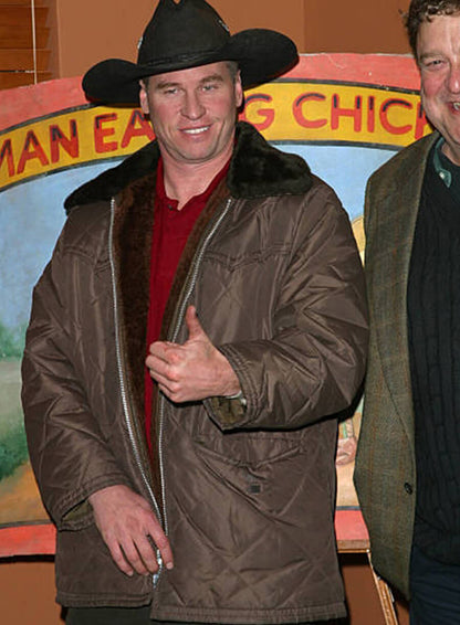 Val Kilmer Brown Puffer Jacket