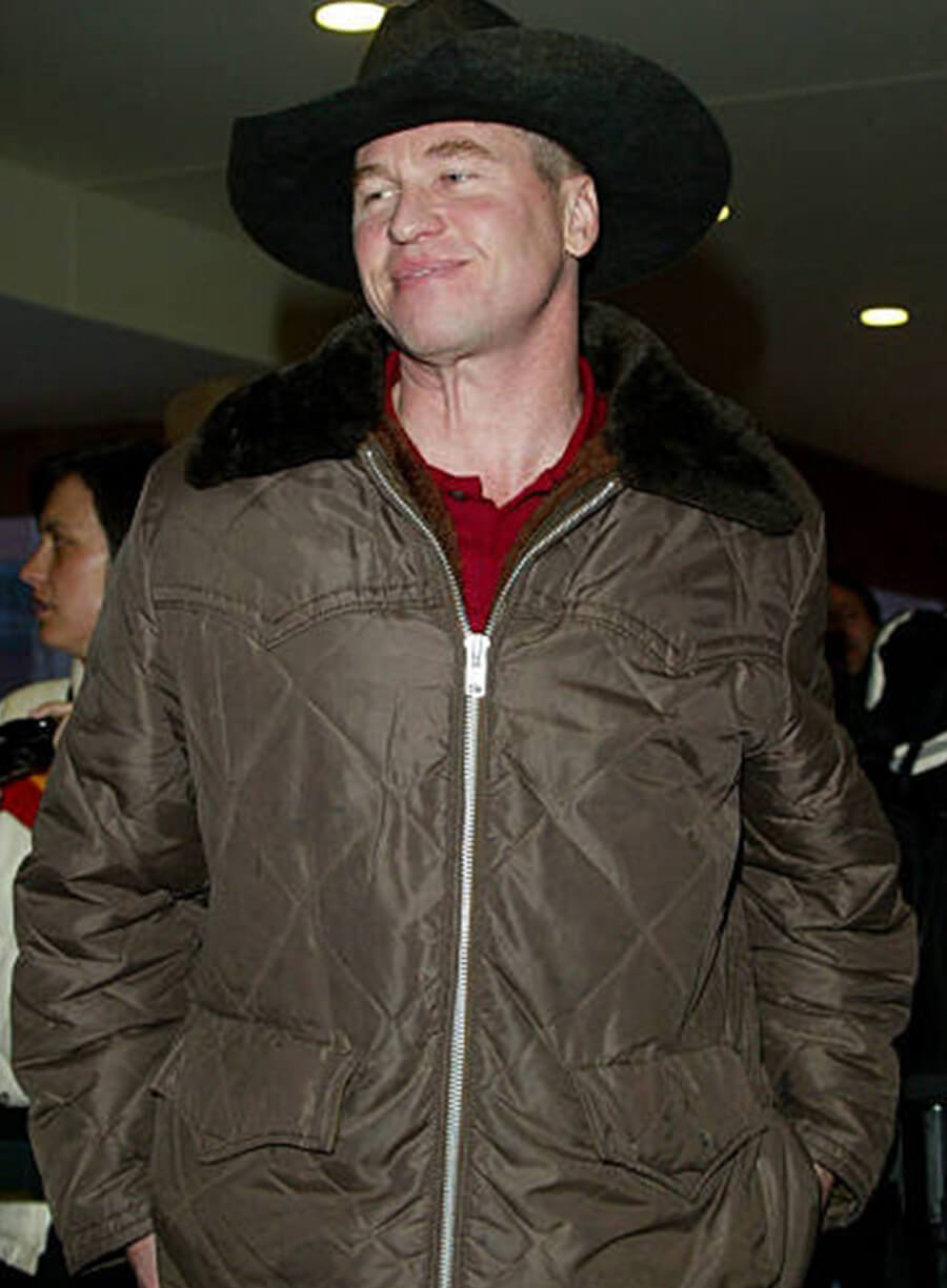 Val Kilmer Brown Puffer Jacket