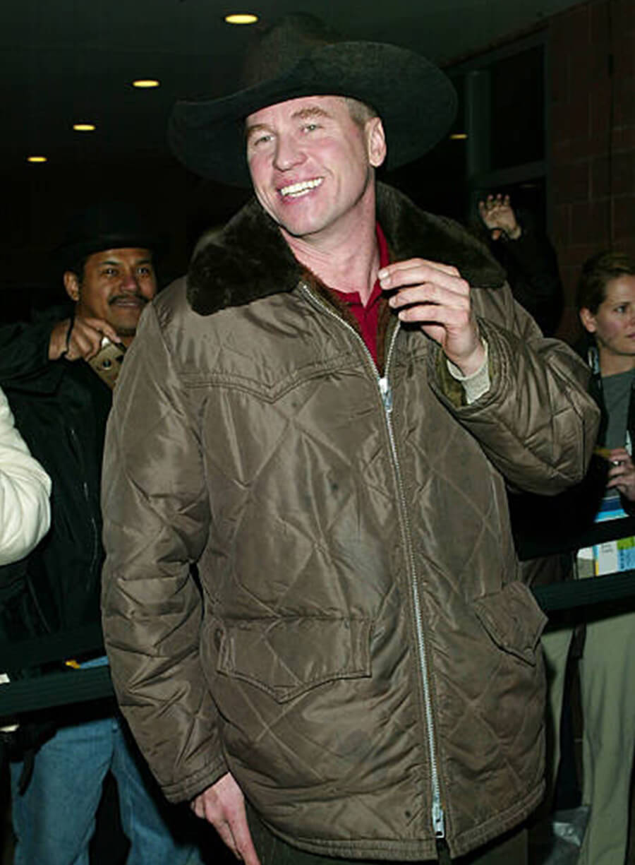 Val Kilmer Brown Puffer Jacket