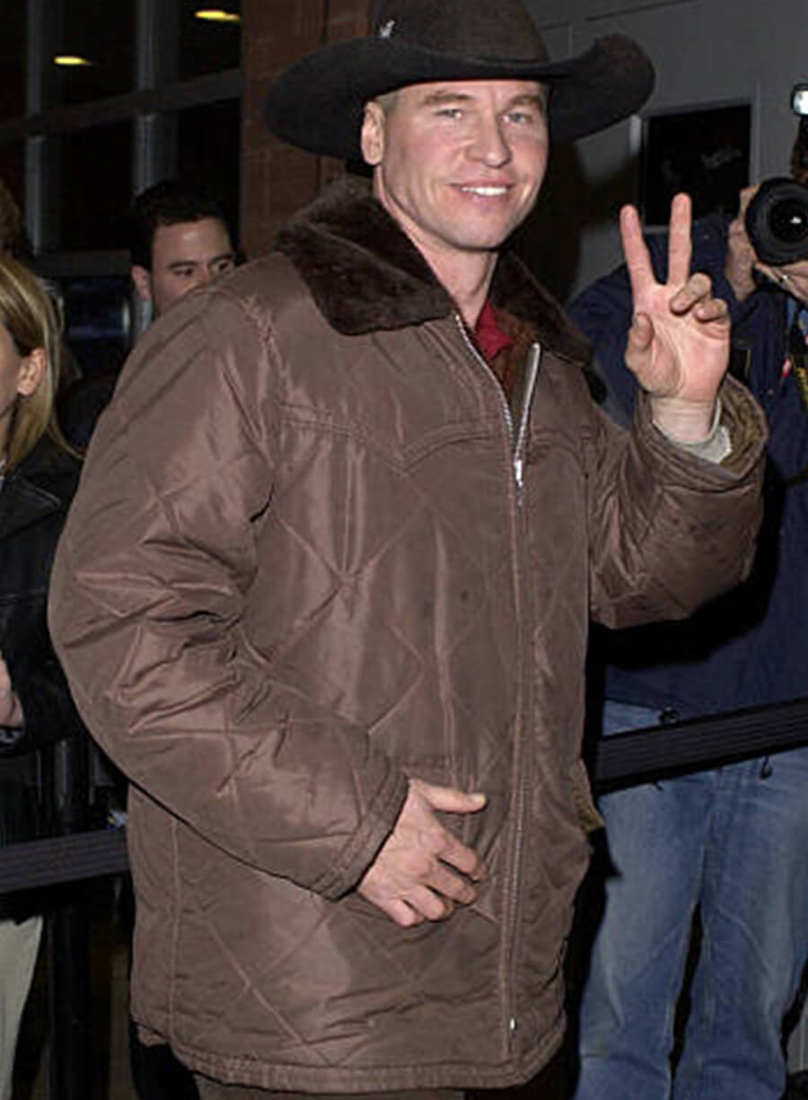 Val Kilmer Brown Puffer Jacket