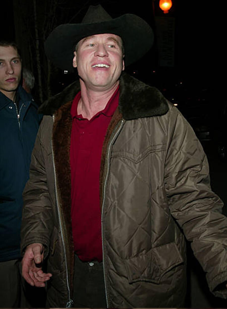 Val Kilmer Brown Puffer Jacket