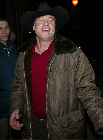 Val Kilmer Brown Puffer Jacket