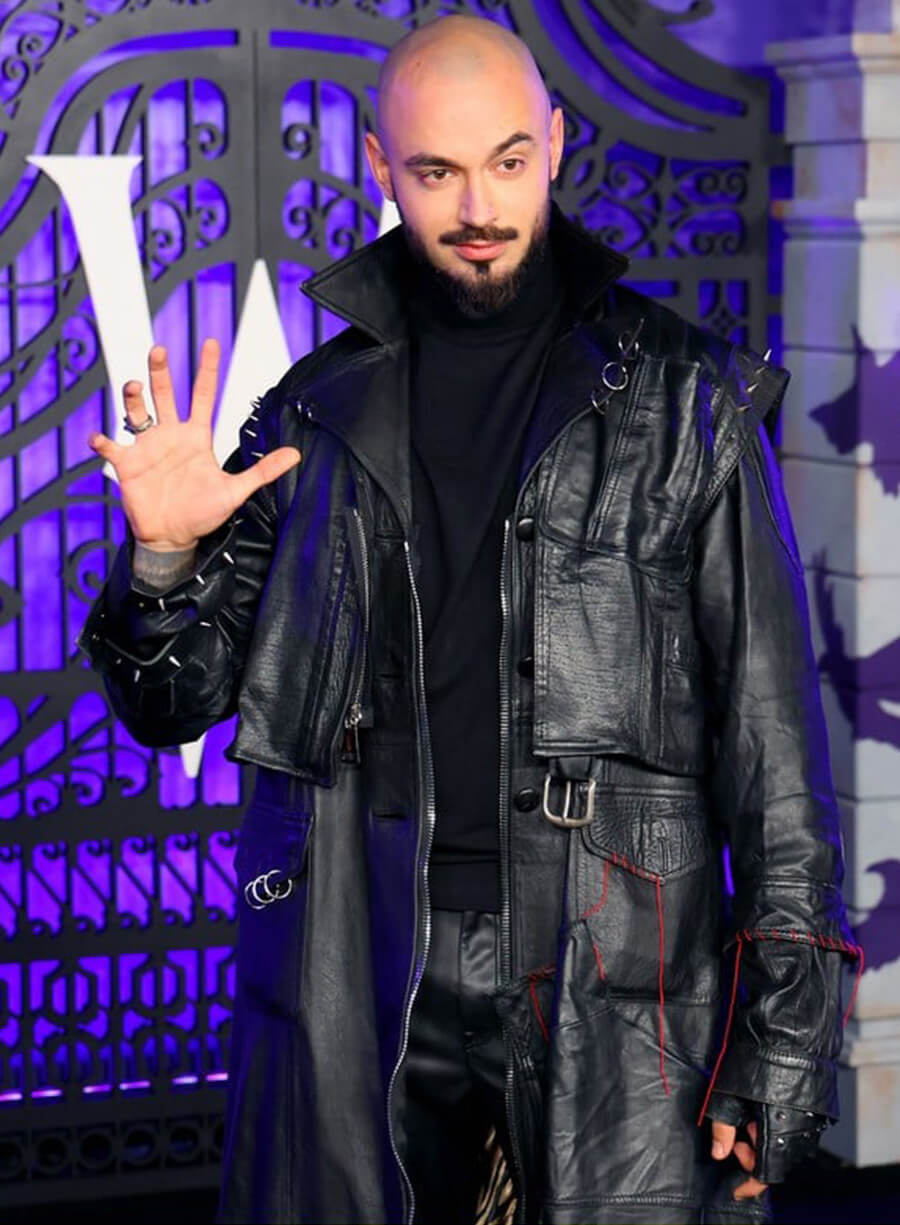 Victor Dorobantu Webnesday Leather Coat