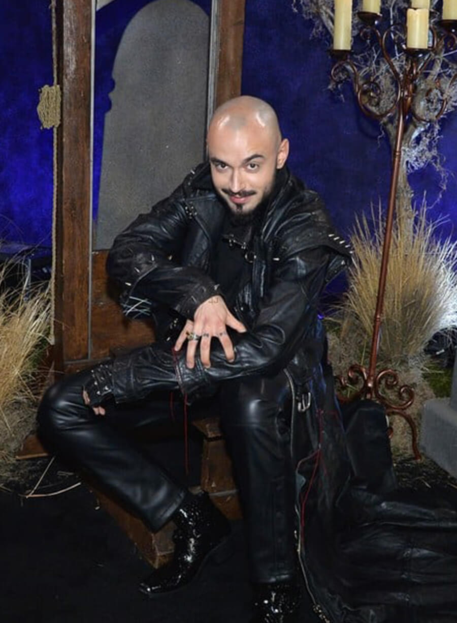 Victor Dorobantu Webnesday Leather Coat