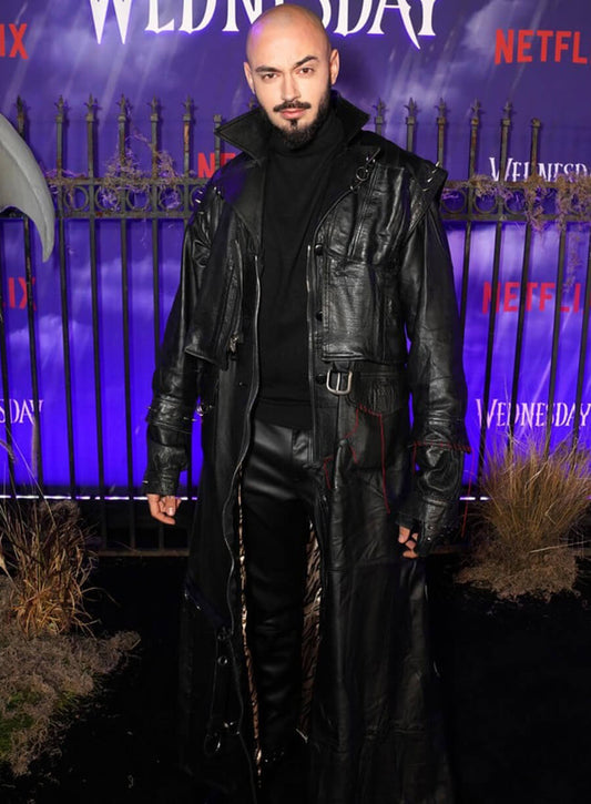 Victor Dorobantu Webnesday Leather Coat
