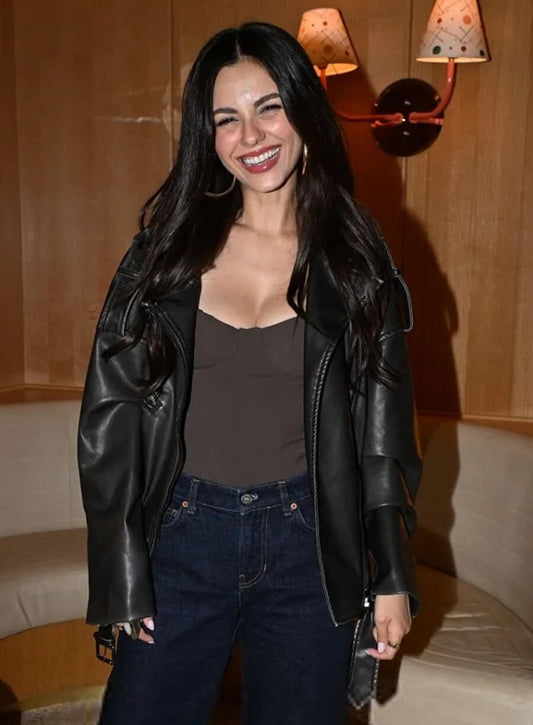Victoria Justice Cam35 Birthday Party Leather Jacket